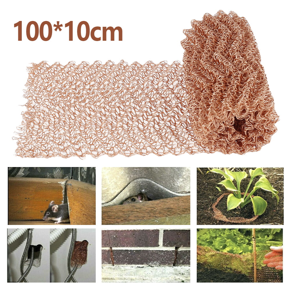 Sturdy and Durable Pure Copper Wire Mesh Suitable for Gardens and Houses Size 4 x 40 Hole and Gap Filler 