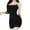 Black, variant on Sentmoon Womens Sleepwear Lace Matching Pajama for Women Sleeveless Loose Spaghetti Strap Solid Color Night Gowns for Adult Women Stylish for Travel L