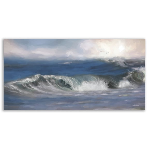 Ocean Waves Gallery-Wrapped Canvas Wall Art