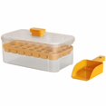 thumbnail image 1 of Ceimmolca Double Layer Ice Cube Tray With Storage Box 56 Lattice Food Grade Plastic Easy Flip Lid Includes Ice Shovel Home Use Ice Cube Maker And Storage Container Set, 1 of 8