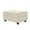 Beige White, variant on Noble House Kieran 31.5" Velvet Ottoman, Modular Sectional Extension Footstool and Coffee Table Seat, Brown
