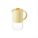 thumbnail image 1 of Jarra de Agua de Vidrio Portátil con Tapa Cafetera de Cocina con Asa Café Tetera Cafetera Tetera 1500 Ml Amarillo, 1 of 5