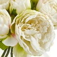 thumbnail image 4 of Nearly Natural White Peony Artificial Flower Arrangement in Vase, 4 of 5