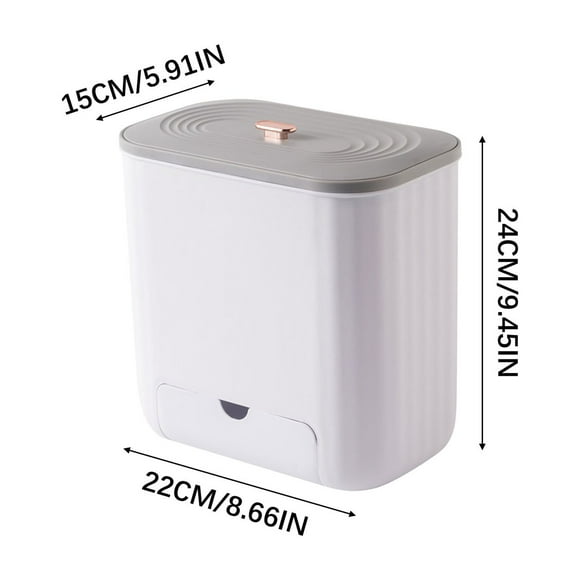 Rbaofujie Trash Can Cabinet Experience A Clean and Fresh Kitchen with This 5l Hanging Trash Can - Easy To Install On Kitchen Cabinet Doors Say Goodbye To Clutter Cute Storage Bins
