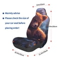 thumbnail image 3 of Balery Lazy Stone Bear Funda de Asiento para Auto con Diseño - Cubierta Frontal Suave y Transpirable con Protector Antideslizante- 1 Unidad, 3 of 5