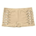 thumbnail image 7 of Sakmal Women's Panties Boxers High Waisted Boyshorts Panties Beige No Show Women's Underwear L, 7 of 7