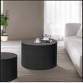 thumbnail image 5 of Wave Stripe Nesting Coffee Table Set for Living Room, Bedroom, Black(Set of 2 Pieces), 5 of 12