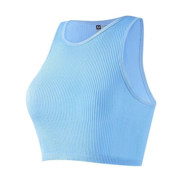 Baberdicy Camisole Tops for Women Women's 1 Piece Crop Tank Tops Ribbed Seamless Workout Sleeveless Shirts Racerback Crop Tops