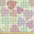 thumbnail image 2 of Pastel Fabric by the Yard Upholstery, Soft Tone Leaves in Grunge Tones Romance in Mother Nature Revival Growth Essence, Decorative Fabric for DIY and Home Accents, Multicolor by Ambesonne, 2 of 5