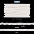 thumbnail image 2 of 20 Yards White Centipede Braid Trim 14mm Shiny Soft Lace Ribbon Polyester Braid Ribbon Plush Braid Trim, 2 of 7