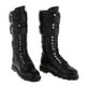 thumbnail image 4 of Botas de tacón plano hasta la rodilla para mujer, zapatos de piel sintética, escala 1/6, para figura de acción DID de 12 pulgadas C, 4 of 9