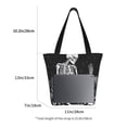 thumbnail image 3 of Easygdp Vintage Black white Plant skull Bolso de Hombro para Mujer, Bolso Bandolera y Cartera de Mano Elegante para Uso Diario, 3 of 6