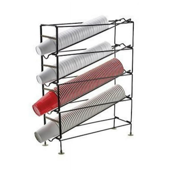 Winco CDR-4 4-Tier Dispensing Cup Rack