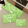 thumbnail image 4 of YIMEIS Kitchen Gourmet Green Background Kitchen Decor Set of 3 Christmas Fall Kitchen Rugs, Xmas Decorative Farmhouse Floor Mats for Home Kitchen Dining Room Decorations, 4 of 10
