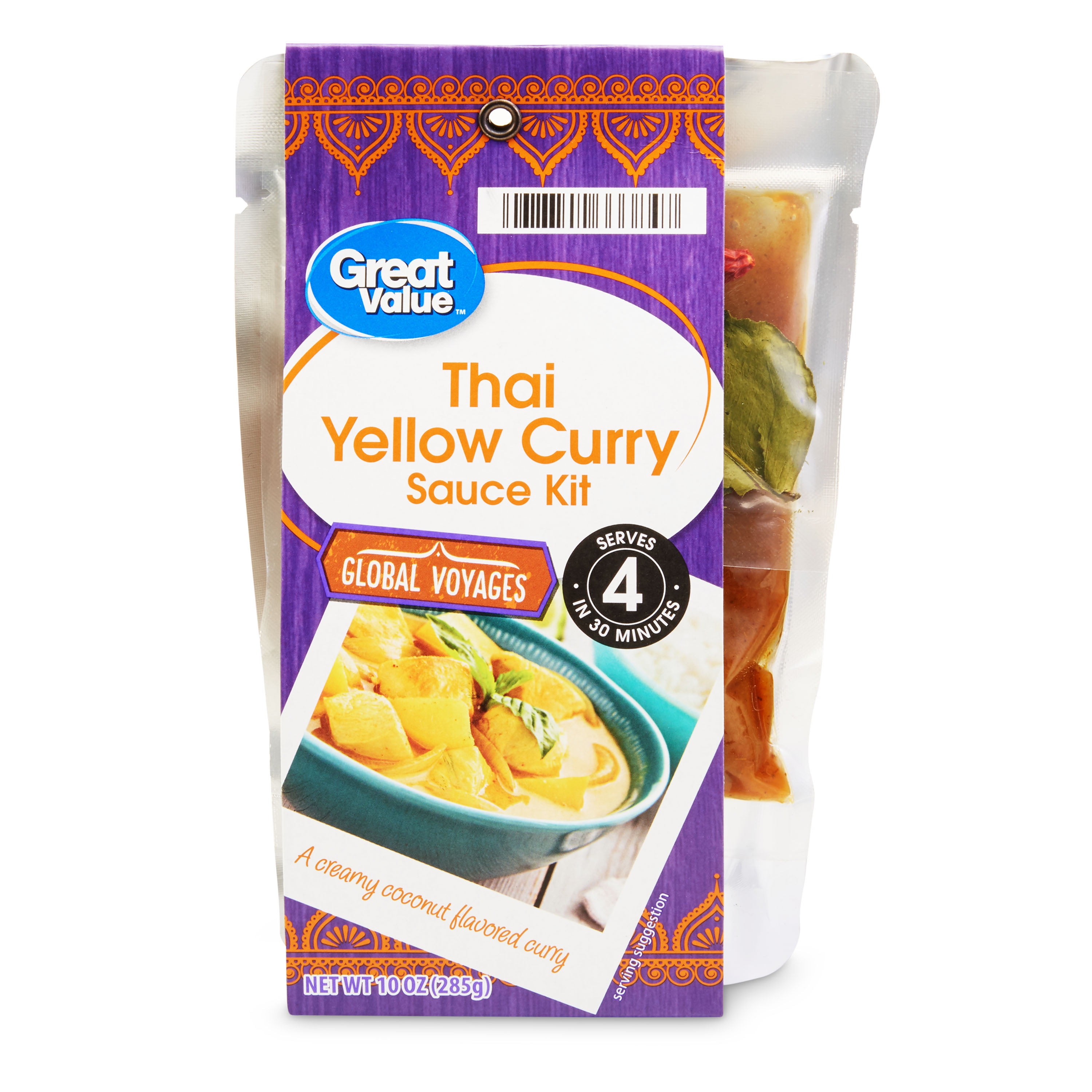 Great Value D92 Gv Thai Yellow Curry Sauce Kit 7 Oz Walmart Com Walmart Com