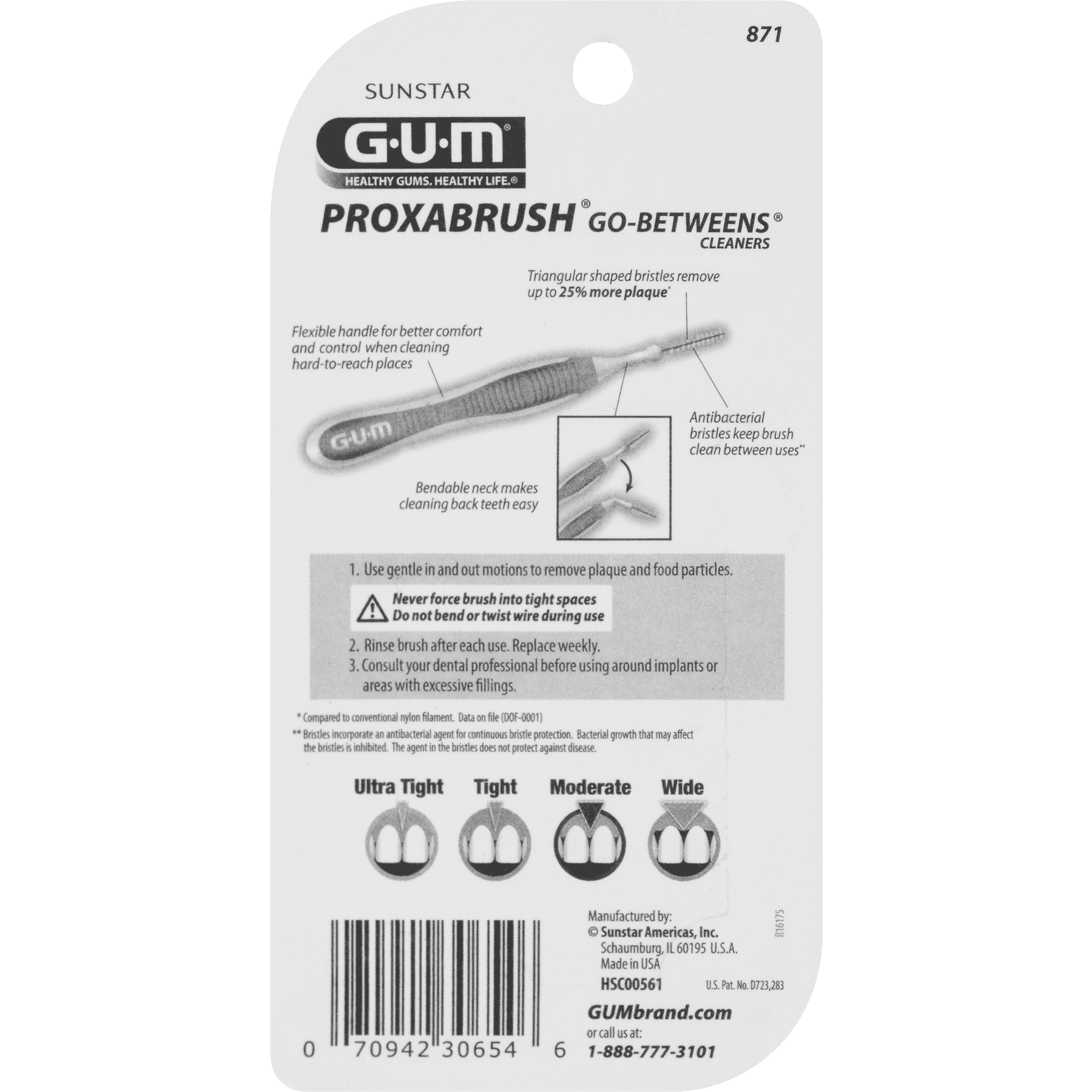 GUM Go-Betweens Tight Proxabrush Cleaners Interdental Brushes - 10 Pack -  KleenTeeth