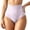 Light Purple, variant on Women's High Waist Control Lifting Shapewear Seamless Four Corner Briefs Light Blue M
