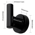 thumbnail image 3 of perchero de pared decorativo negro mate, 3 of 7