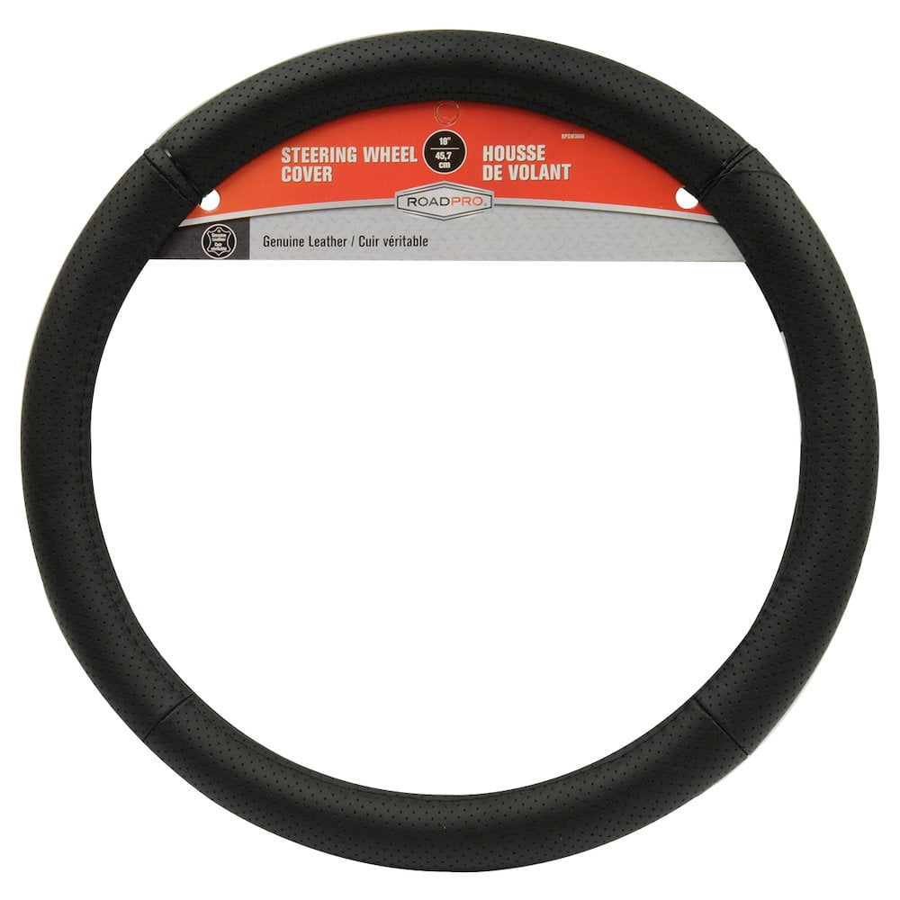 18 .in STEERING WHEEL COVER BLK GEN LE