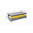 thumbnail image 6 of Ria's Modern Gray Coffee Table: Wood, Glass Legs & Built-in LED, 6 of 8