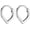 Silver-3, variant on 2Pcs Stainless Steel Nose Rings Hoops for Women Drop Septum Rings Hoop Cartilage Clicker Earrings