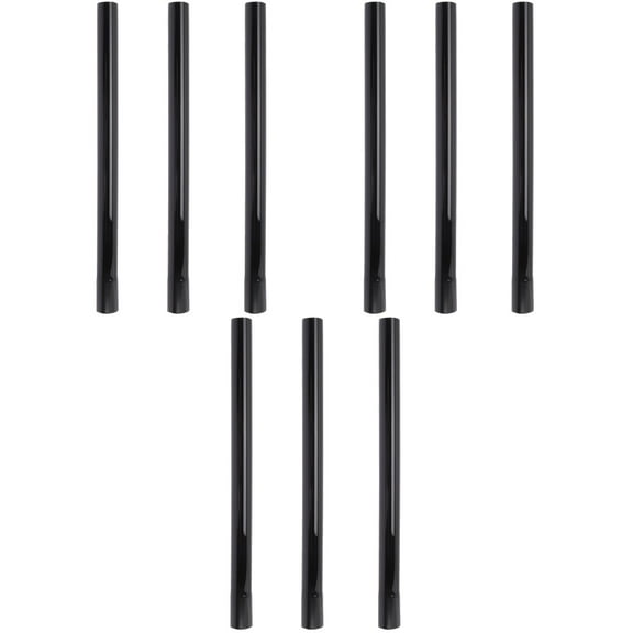 Foxnovo Vacuum Cleaner Accessories 9Pcs Black Smooth Interior Clog Resistant