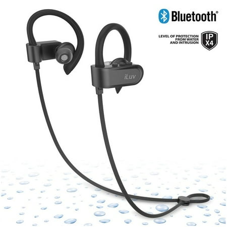 iLuv FITACTJET3BK Fit Active Jet3 Sport Bluetooth Earbuds with Microphone