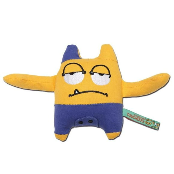 Touchdog DT39YL Jouet en Peluche Monstre Endormi pour Chien - Jaune - Taille Unique