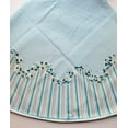 thumbnail image 3 of 70" Round Blue Tablecloth Printed, Round-1 pc +39" Square Overlay+6 Napkins Set, 3 of 11