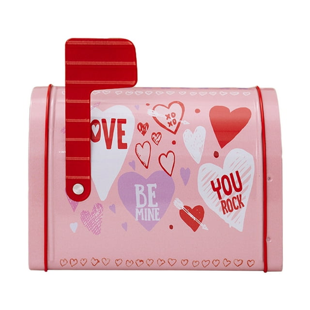 Valentine's Day Tinplate Mailbox Gift Box - Enhance Your Home Decor
