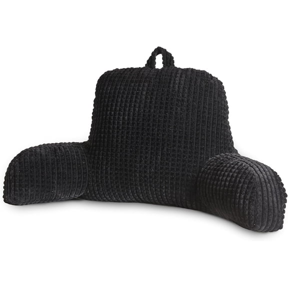 ANHXN Reading Pillow Bed Wedge Backrest with Arm Back Support, Can Sit on Bed/Sofa, Used for Recliner, Waffle Three Dimensional Design