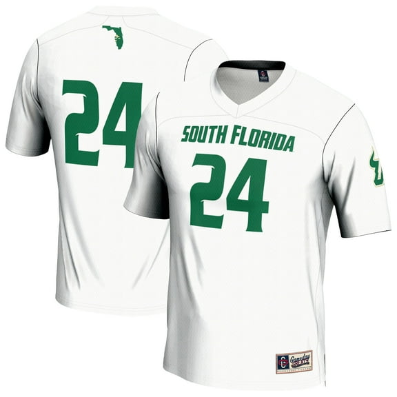Youth GameDay Greats #24 White South Florida Bulls Lightweight Lacrosse Jersey