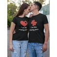 thumbnail image 2 of Smartprints Mens Graphic Tee - Valentine's Her Missing Piece - Regular Fit 100% Cotton, 2 of 4