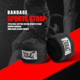 thumbnail image 4 of 1 rollo de algodón, 3 metros, correa deportiva, vendaje de boxeo, guantes de mano, envoltura (negro), 4 of 7