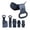 Black, variant on Folding Snow Sled, Shovel Style Sliding Board, Take Along for Shared Winter Recreation with Children and Adults, Flexible Seat with a Built In Grip and Compact Storage for Snow Trips