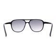 thumbnail image 2 of Mens Thin Plastic Racer Officer Style Hipster Sunglasses Black Grey, 2 of 4