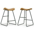 thumbnail image 6 of Glamour Home Atia 25" Fabric Counter Stool with Low Back Seat - Beige (Set of 2), 6 of 6