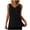 Black, variant on Women's Sleeveless V-Neck Tank Top Ribbed Casual Vest Wide Shoulder Layering Cami Basic Top Trendy Textured Summer Work Blouse