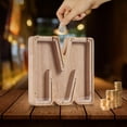 thumbnail image 5 of Personalized Wooden Alphabet Letter Money Box, Custom Name Deposit Bank with Transparent Acrylic Cover, Handcrafted Eco-Friendly Saving Bank for Home Decor or Gift, 5 of 5