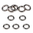 thumbnail image 1 of koolsoo 10 Pack Porte-Clés Forme Ronde en Alliage de Zinc Mousqueton pour Camping Randonnée,, 1 of 8