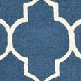 thumbnail image 5 of SAFAVIEH Cambridge Kevin Geometric Wool Runner Rug, Navy/Ivory, 2'6" x 12', 5 of 6