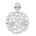 thumbnail image 3 of Sterling Silver Polished Fancy CZ Chain Slide Pendant, 3 of 4