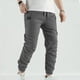 thumbnail image 1 of Pantalones largos para hombre, informales, a la moda, con cintura elástica, lisos, para exteriores, 1 of 6