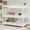 White, variant on Harper & Bright Designs Twin Size Triple Bunk Bed with Built-inLadder, Twin Over Twin Over Twin Metal Bunk Bed Frame with Full-length Rails for Bedroom, White