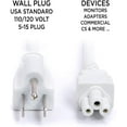 thumbnail image 5 of THE CIMPLE CO - 3 Prong AC Power Cord Cable - 3 Ft - White - PC Desktop Laptop Printer LCD HDTV, 5 of 9