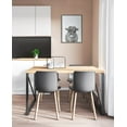 thumbnail image 6 of Kate and Laurel Sylvie Calf 4 Framed Canvas Wall Art by Simon Te of Tai Prints, 18x24 Gray, Modern Black and White Cow Portrait Art for Wall, 6 of 7