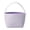 Purple, variant on Yellow Fabric Basket Tote Bag Striped With Handle Reusable For Beach Grocery And Home Decor