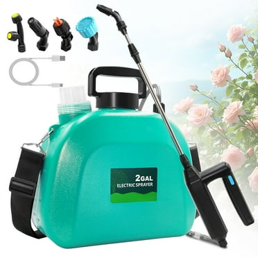 SideKing Battery Powered Sprayer 2 Gallon, 7.4V Powerful Electric Garden Weed Yard Sprayer