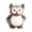 Brown, variant on Oioii Novel Cute Owl Plush Doll, Adorable Stuffed Animal Ornament, Exquisite Soft Play Accessory, Perfect Holiday & Daily Gifting Prop for All,Gray