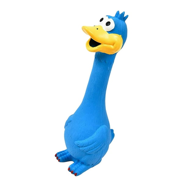 Blue rubber chicken dog toy cheap